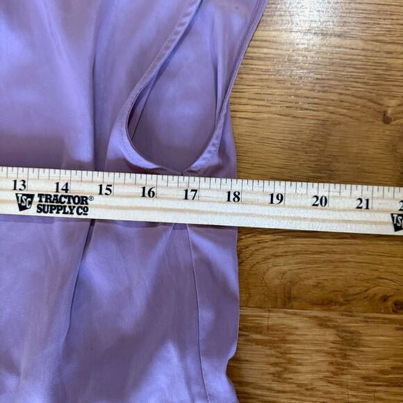 BEAMS HEART Sleeveless Tiered Dress Maxi Long Band Color Purple S/M - Picture 3 of 4